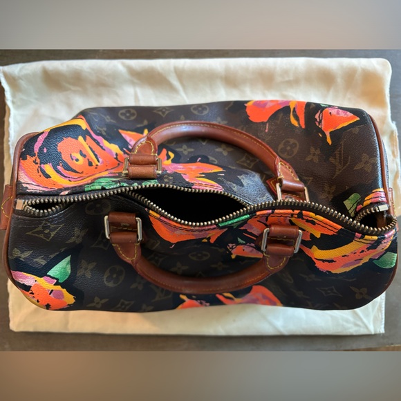 Louis Vuitton STEPHEN SPROUSE Monogram Limited edition Floral Speedy 30 - Picture 7 of 16